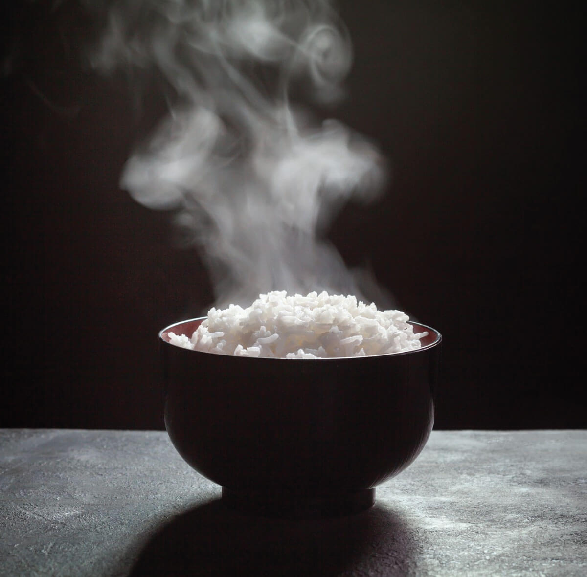 rice with black background 01