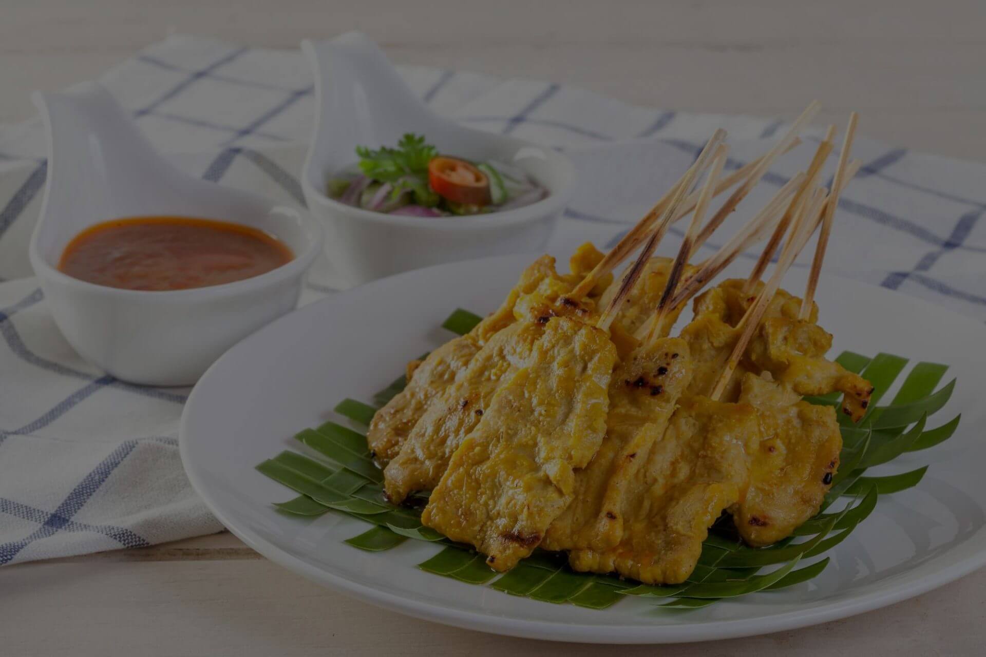 Pork Satay with Peanut Sauce - Kindee
