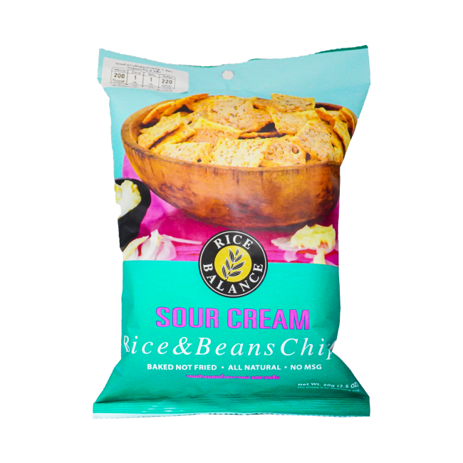Rice crackers rice&beans sour cream 650x650