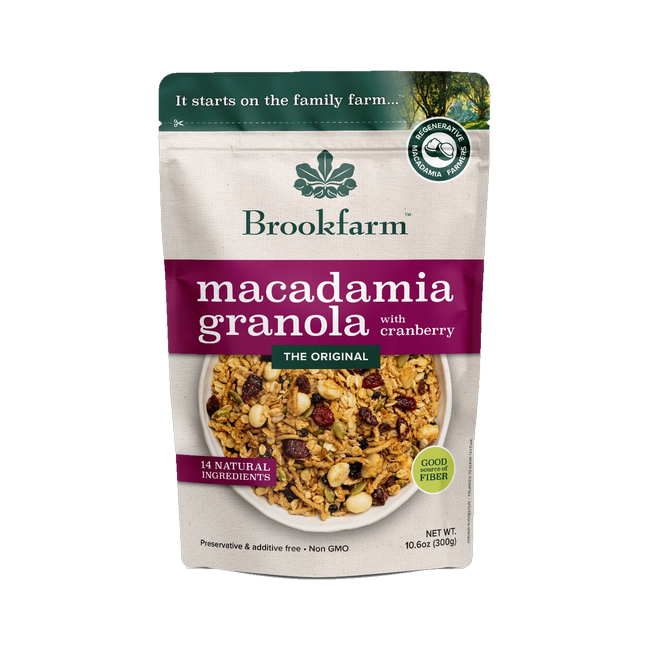 brookfarm toasted muesli macadamia cranberry 650